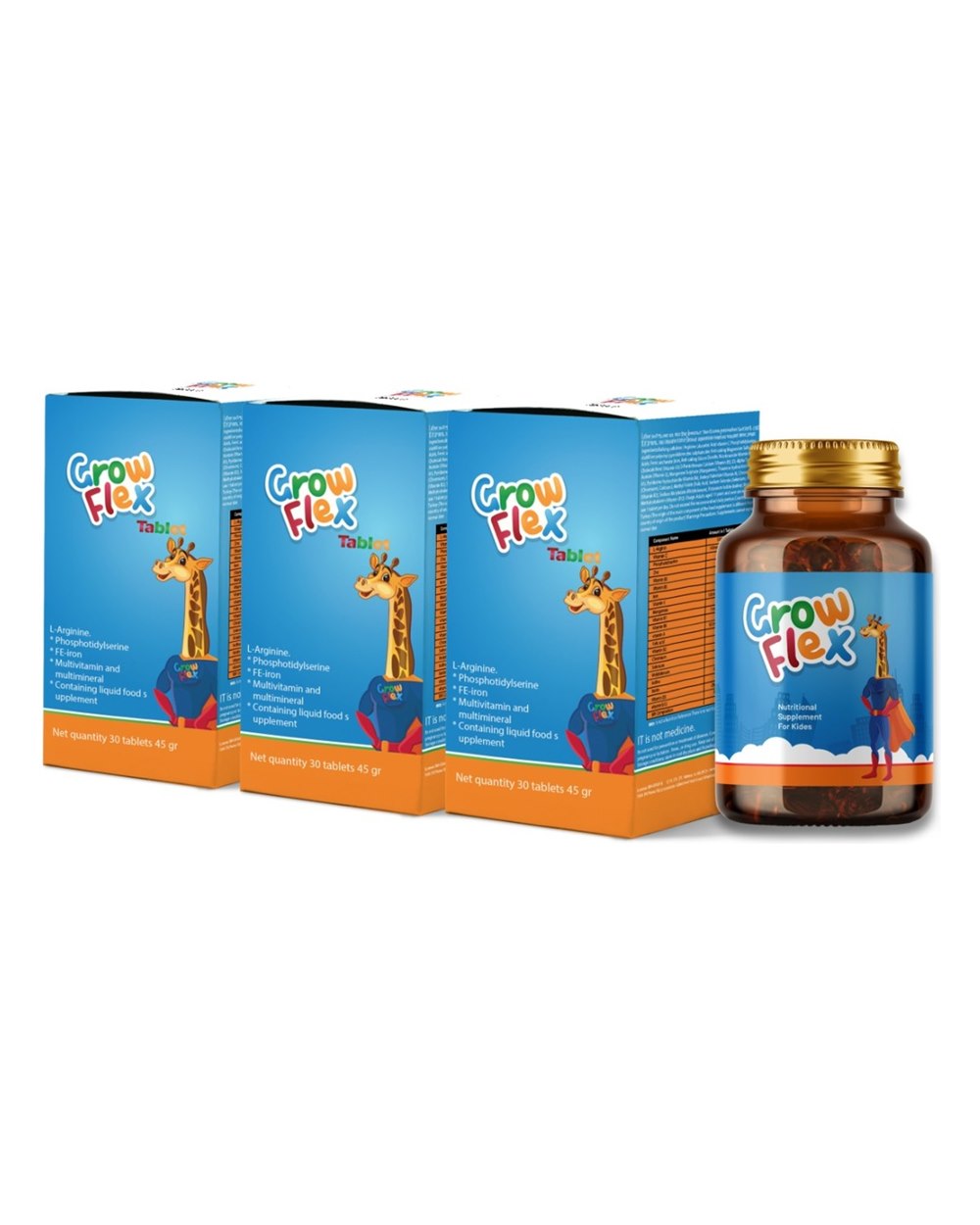 Grow Flex Tablet 3'lü paket