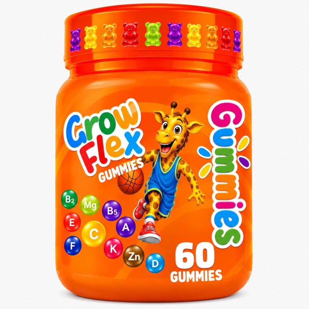 Grow Flex Gummies kavanozu, 60 adet
